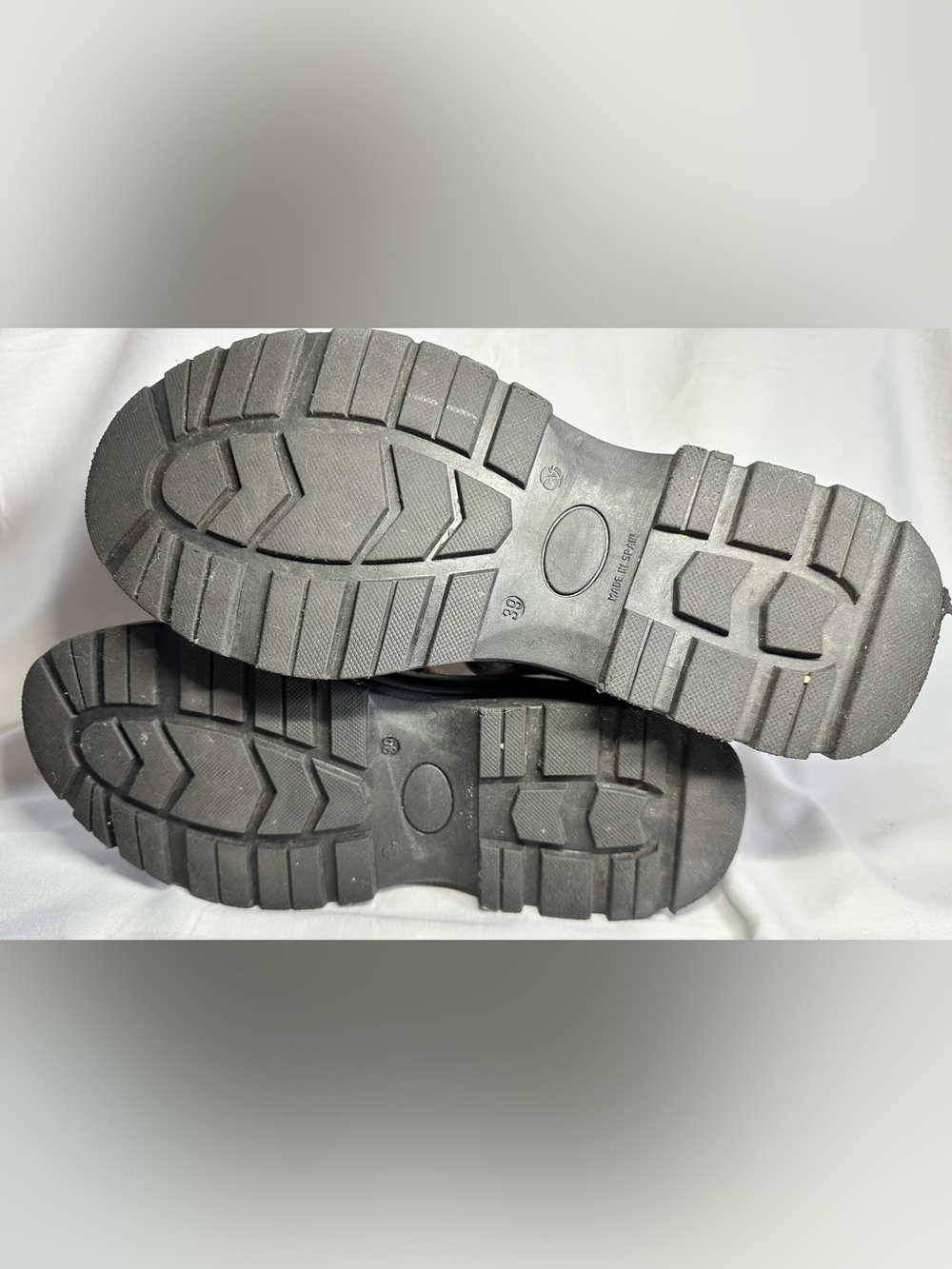 INTENTIONALLY BLANK COURTNEY LUG SOLE MARY JANE - BLACK/CAFE Size 8.5 - Picture 7 of 13